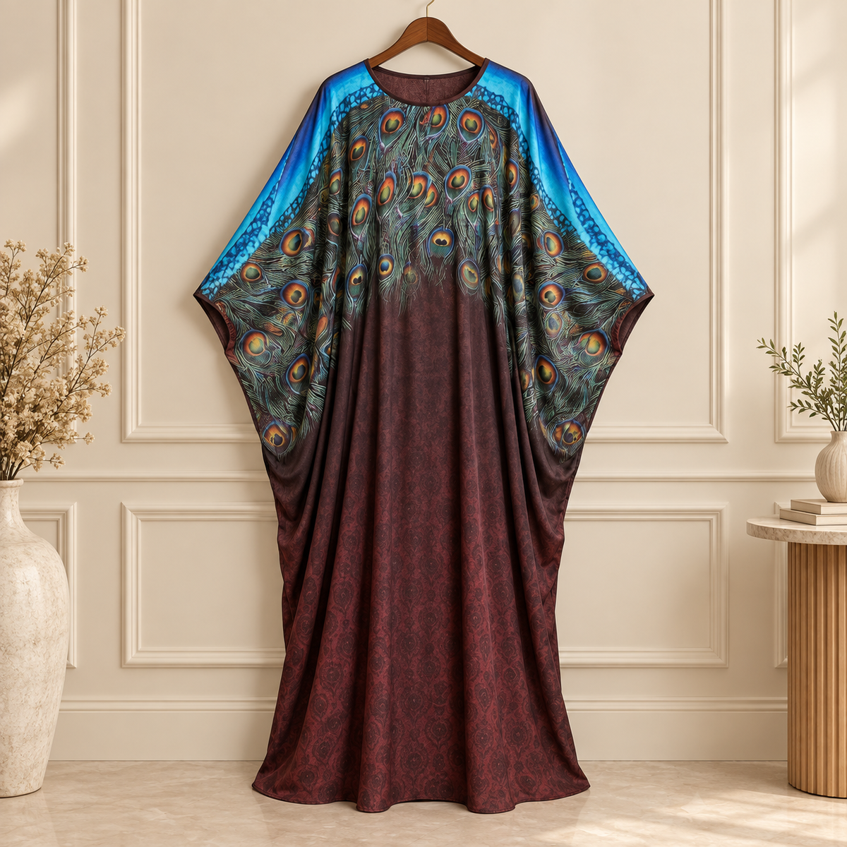 Royal Peacock Butterfly Abaya